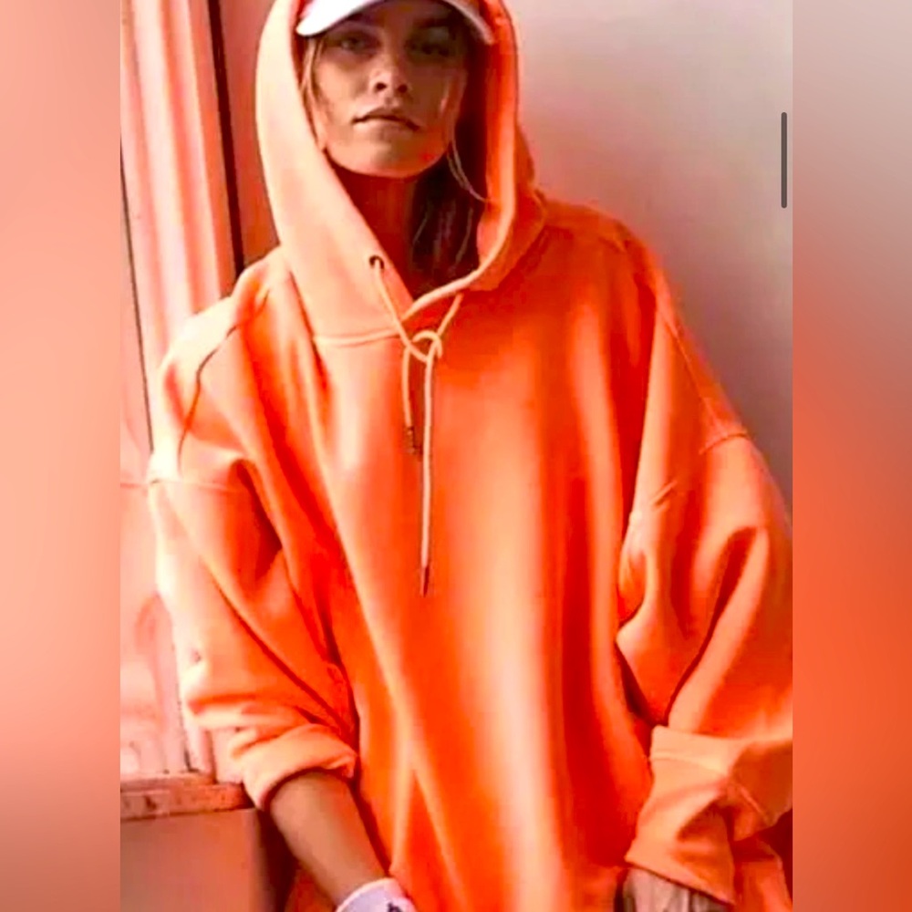 Free People Orange Hoodie